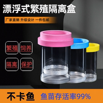 Peacock fish bred case fish tank incubators small fish production house floating isolated tank