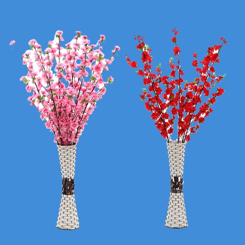 Чонг двойная корона Специальное моделирование поощрения, аналогичная шелковая высокая ветвь цветочный цветок пастырский стиль 60 Большой персиковый цвет 5 цвет.