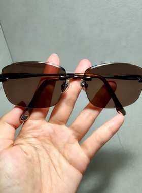 东海水晶眼镜男高档石头正品墨镜