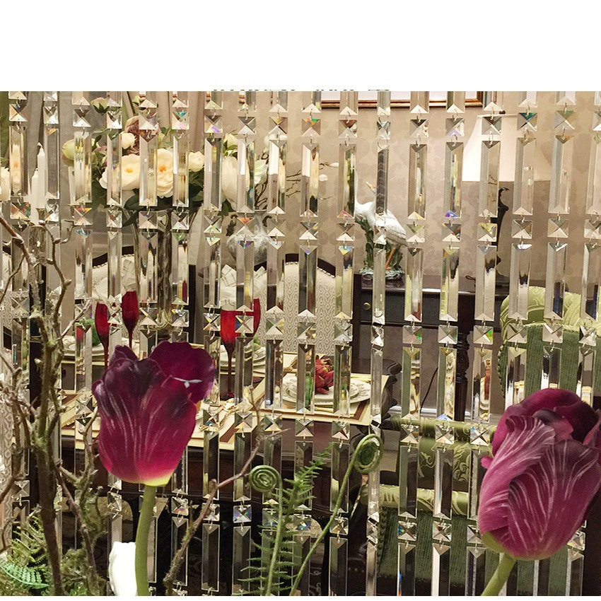 高顶长条三角条 酒店水晶工程灯配件吊坠diy珠帘门帘隔断散珠材料,淘宝优惠券,粉丝福利购,淘宝优惠卷