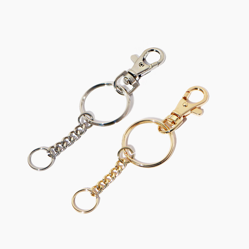 11CM总长包挂饰链配件挂件金属扣浅金双层圈布偶玩具链条毛球配链,淘宝优惠券,粉丝福利购,淘宝优惠卷