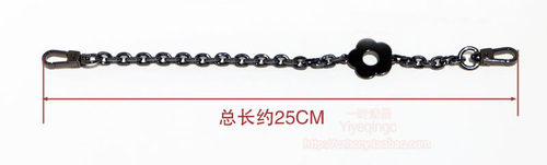 25CM长花朵手机壳链小包延长装饰挂链包链配件金属短链小包包饰链 - 图1