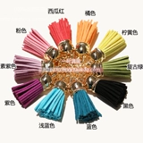 Золотой металлический брелок, аксессуар с кисточками, короткие аксессуары, DIY