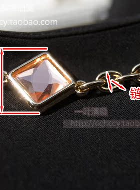 定制款玻璃链条小包宴会包链宝石