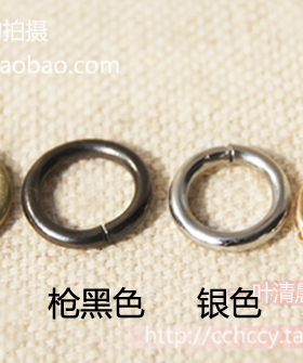 diy材料浅金色古扫连接圆圈