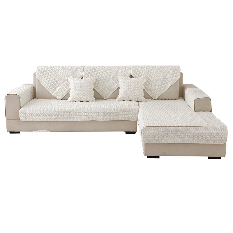 全棉沙发垫四季防滑盖布巾纯色罩 锦绣安娜沙发垫