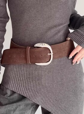 百搭皮带女士时尚简约腰带装饰