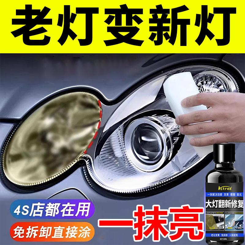 大灯翻新修复液工具套装汽车灯罩发黄氧化外壳镀晶镀膜剂 - 图3