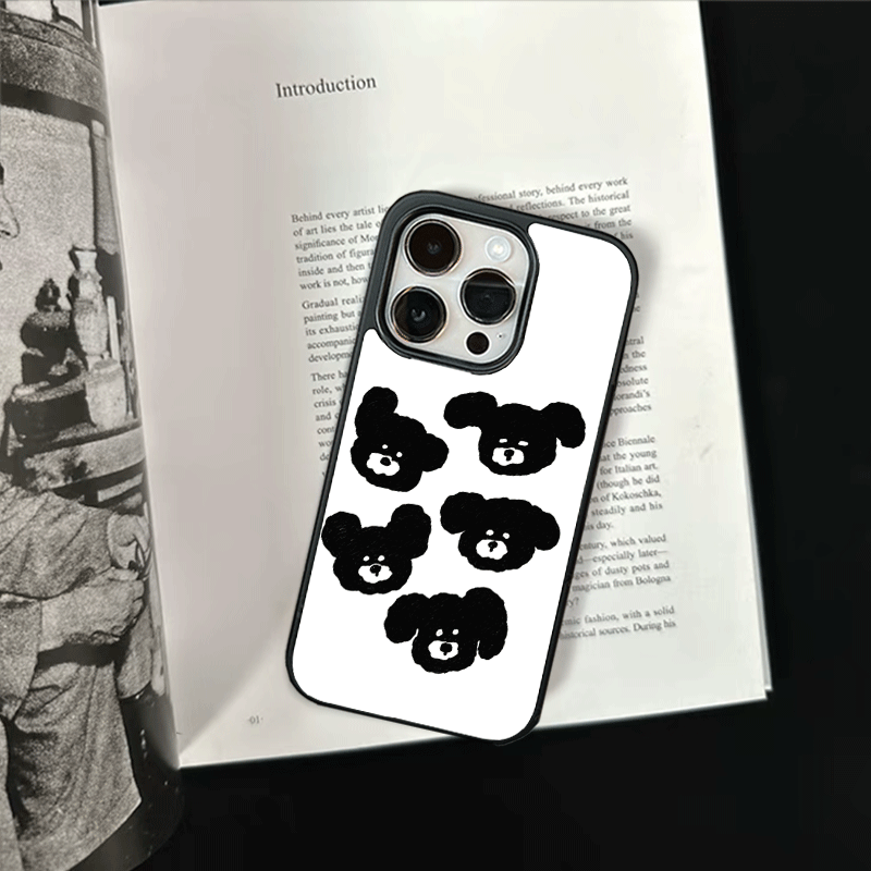 原创小众手绘修狗iPhone17pro手机壳磁吸16promax软壳13磨砂大孔壳苹果15pro艺术全包黑边软壳适用14p晶瓷,淘宝优惠券,粉丝福利购,淘宝优惠卷