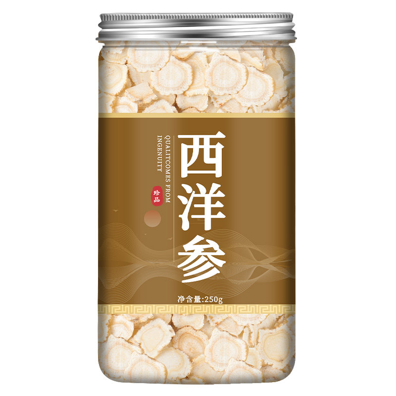 西洋参正品官方旗舰店500g特级切片 自然田园西洋参