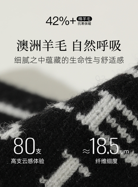 FANCET秋冬款羊毛字母提花发带吸汗跑步运动束发带显脸小保暖发饰