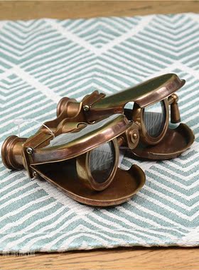 手持望远镜复古怀旧风装饰摆件