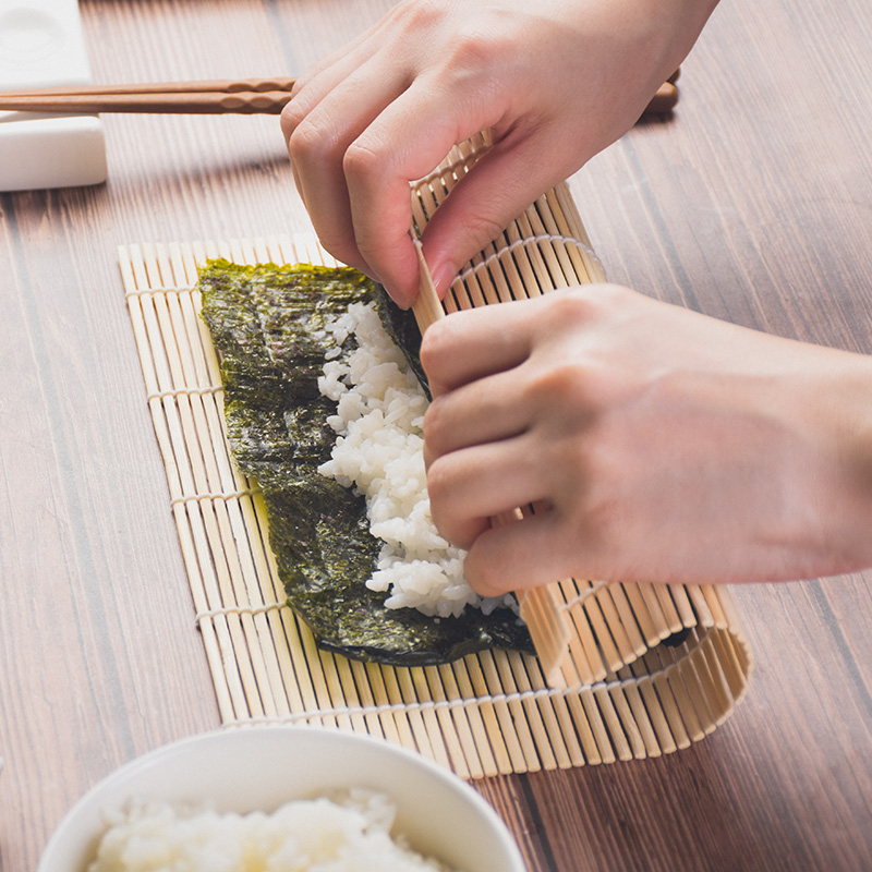 四洲寿司海苔专用即食紫菜包饭材料饭团海苔片食材工具套装全套-图1