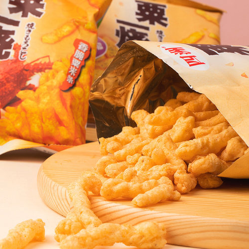 四洲粟一烧粟米棒玉米条办公室膨化休闲小零食混合装32克7包小吃 - 图2