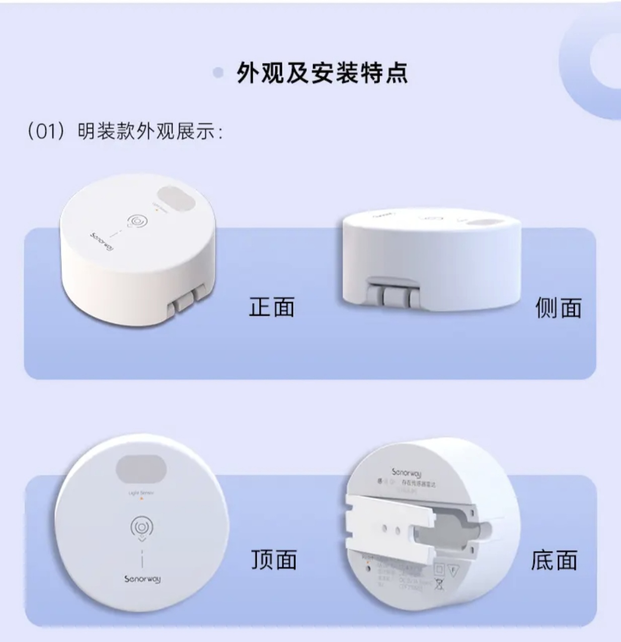 涂鸦Zigbee人体存在传感器人体传感器人体感应器毫米波呼吸检测