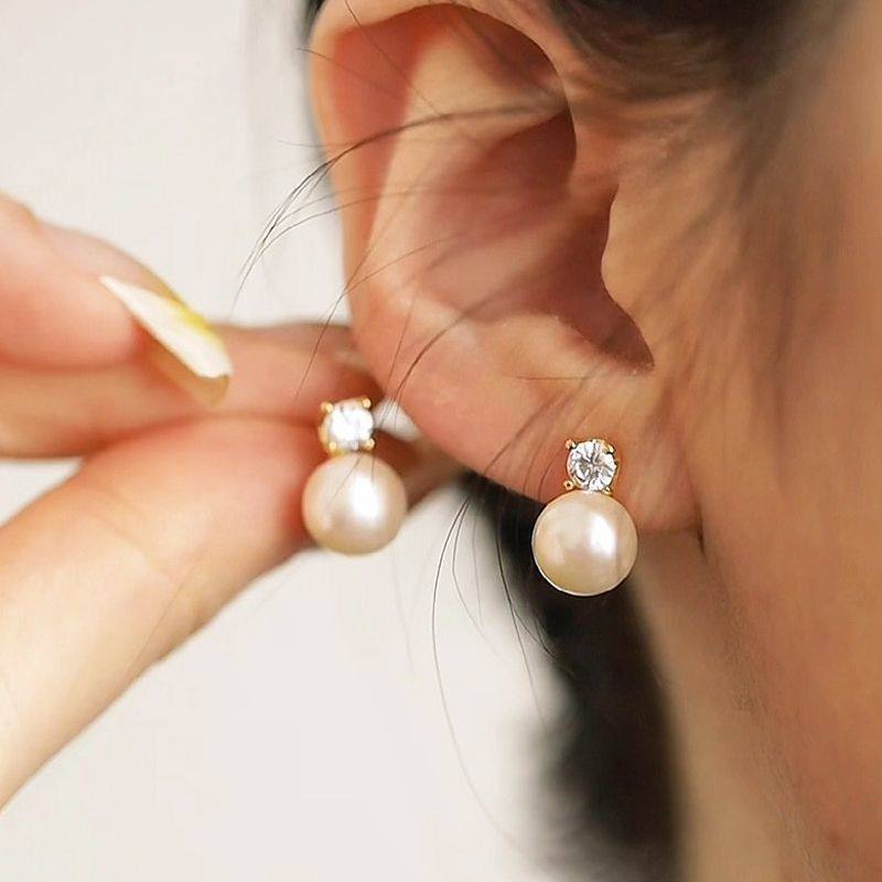 扁圆天然淡水珍珠耳钉女925银针简约百搭耳饰送闺蜜女友,淘宝优惠券,粉丝福利购,淘宝优惠卷