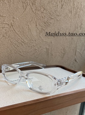 复古透明小框防紫外线女款太阳镜