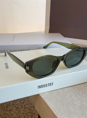 复古猫眼墨镜豹纹可可镜