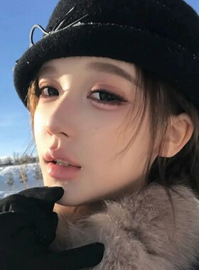赫本风毛呢帽子女款2026新款秋冬