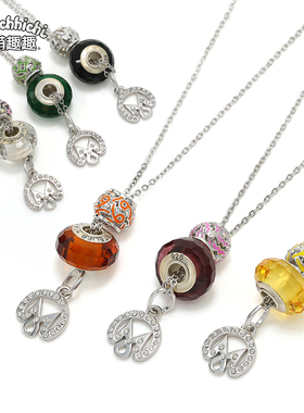 十二星座狮子日韩风长款毛衣链