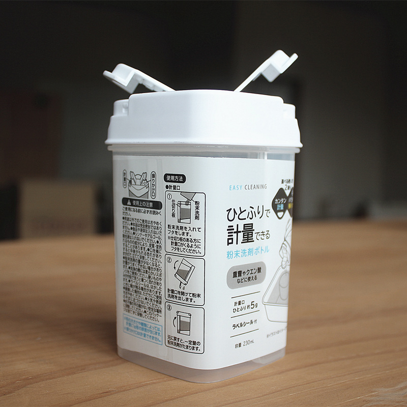 日本LEC粉末收纳瓶小苏打分装瓶柠檬酸酵素粉带盖存放计量230ml-图0
