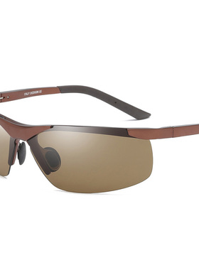 型男赛车开车骑车太阳眼镜时尚户外运动型太阳镜偏光墨镜送帽子