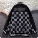 Japanese style extended retro plaid baseball uniform