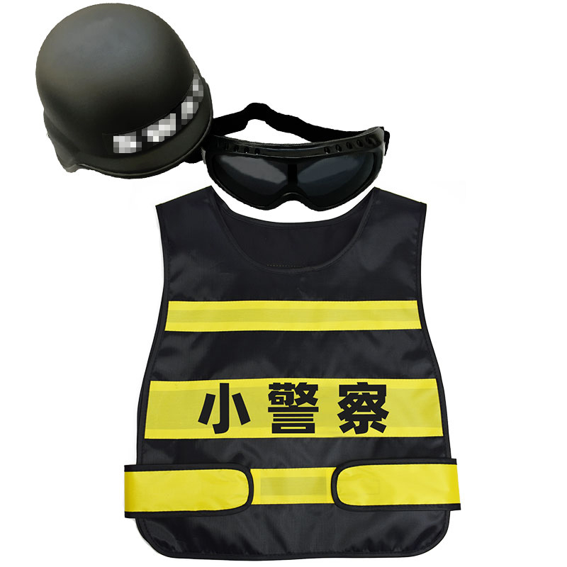 儿童表演服小警察消防服职业COS角色扮演装扮万圣节套装男孩礼物