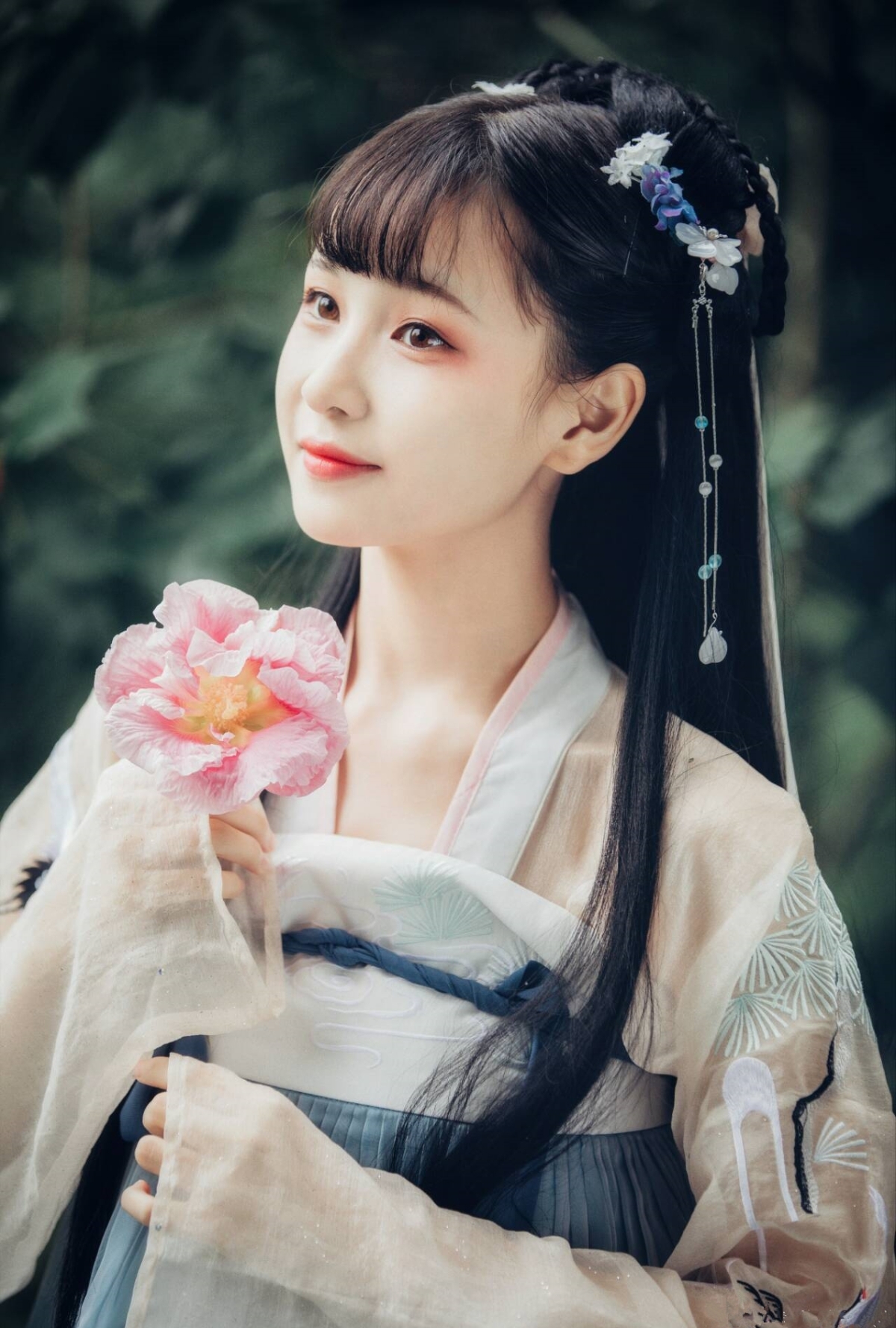水晶伊人十七坊服饰旗舰店汉服女古装仙女裙齐胸襦裙古装汉服夏装日常改良古风清新淡雅唐装1