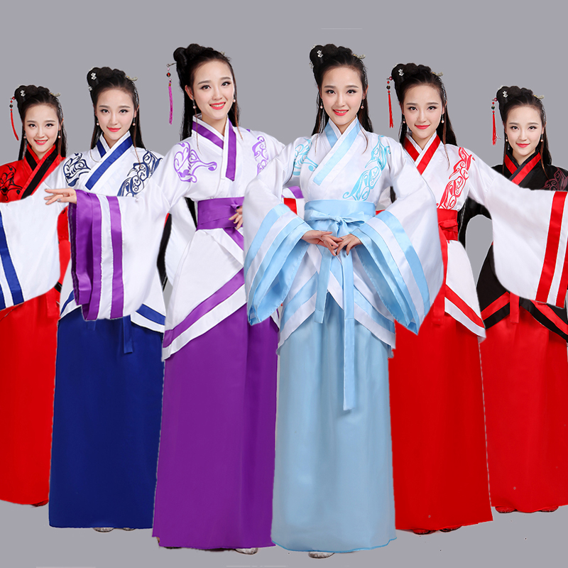 水晶伊人十七坊服饰旗舰店新款汉服女装汉服曲裾古装服装 汉服民族服装女古装曲裾演出服装2