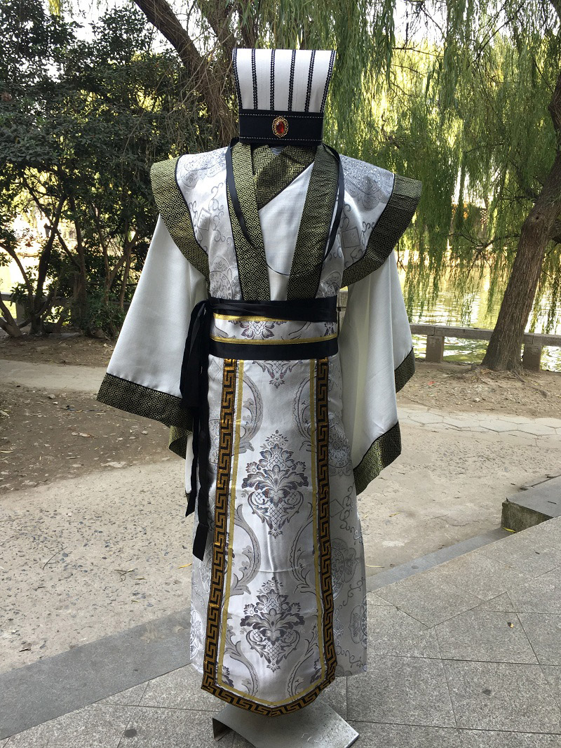 水晶伊人十七坊服饰旗舰店古装男诸葛亮大臣军师宰相汉服唐装春秋战国三国官服汉朝演出服装1