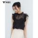 Tianmi elegant polka dot ເສື້ອ sleeveless breathable