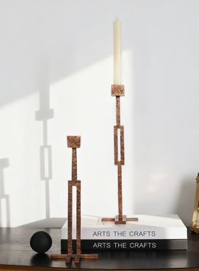 中古风样板间酒店茶几餐厅摆件