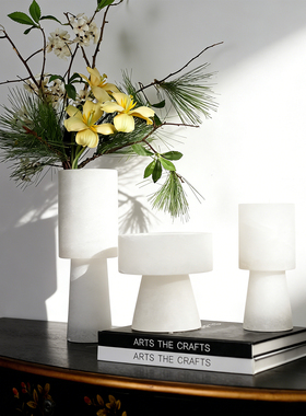 高端天然云石花瓶花器桌面摆件