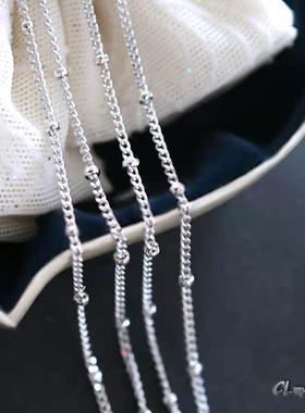 美国925纯银diy手工配件项链