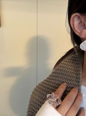 五星贝母耳环星光锁骨链轻奢饰品项链小众复古明星同款项链