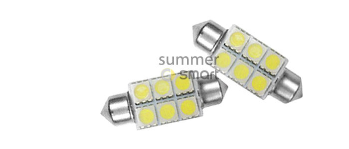 适用于09-14款Smart汽车 车身改装配件 斯玛特专车专用LED牌照灯 - 图1