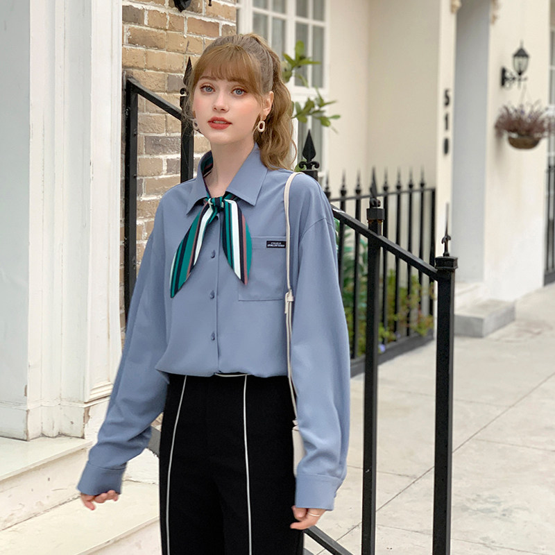 毛菇小象2020夏季新款简约气质衬衫 毛菇小象衬衫