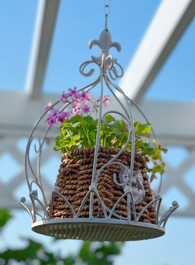 黑色烛台装饰鸟笼铁件烛台复古套二简约家居饰品装饰摆件多肉花盆