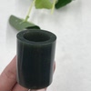 Xinjiang Hotan jade sapphire Qiemo tall tube ring ring ring mouth 21 ring scraps ring ring free shipping t