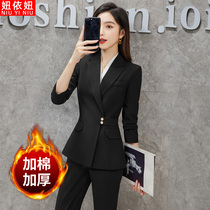 High-end Professional Dress Suit Woman Fashion Temperament Western Suit Positive Dress Work Clothes Autumn Winter College Students Interview Suits Overalls