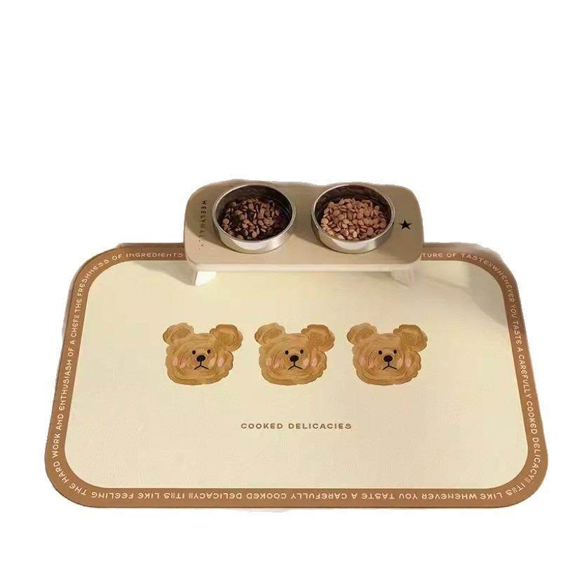 高颜值卡通可爱宠物餐垫硅藻泥防水防尿防猫砂猫咪狗狗吃饭碗垫子,淘宝优惠券,粉丝福利购,淘宝优惠卷