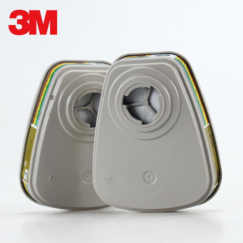 3M多功能气体异味防护滤毒盒6006CN过滤盒6200防毒面具使用滤毒罐 - 图2