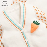 Осенний модный хлопковый трикотажный свитер, кардиган, семейный стиль, популярно в интернете, в западном стиле, коллекция 2022