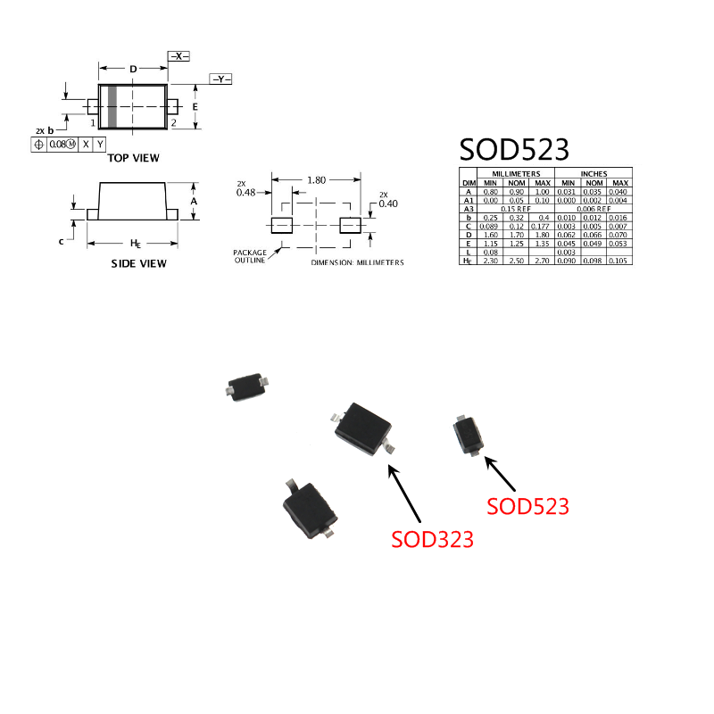 50只 PESD5V0S1BB,115丝印L7 SOD-523 5.0V贴片ESD二极管-图3