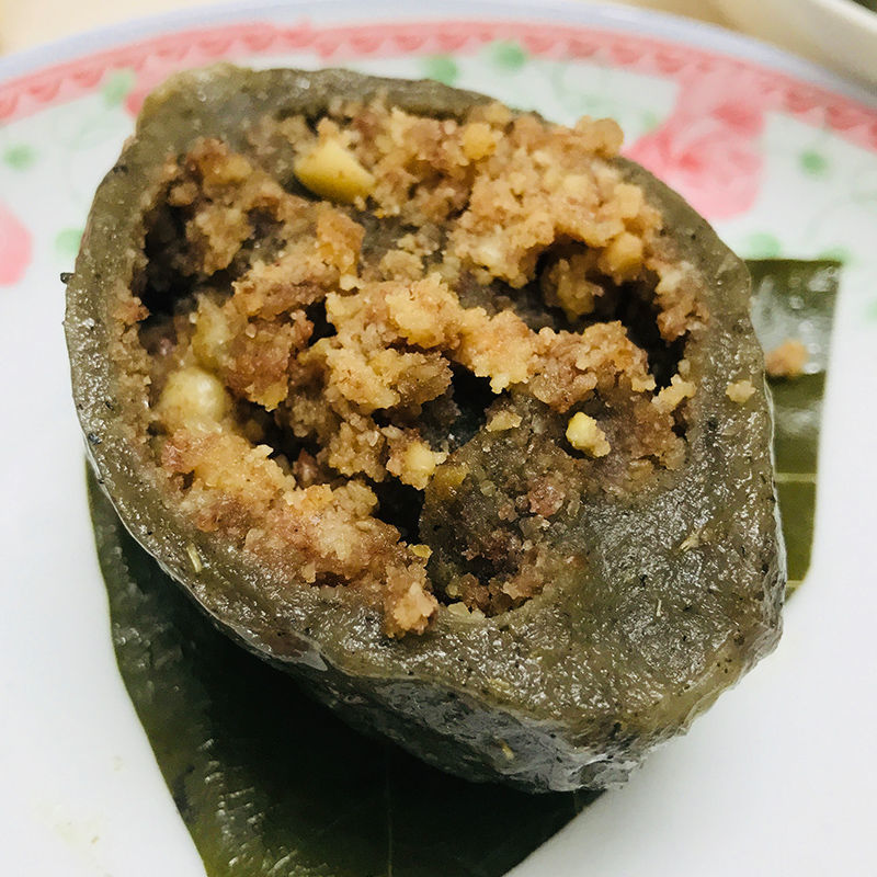 田艾籺湛江特产小吃木叶搭饼椰丝花生籺艾草糍粑现做安铺木叶搭饼 - 图0