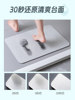 Bathroom floor mat hard diatom mud absorbent mat bathroom door non-slip foot mat diatomaceous earth semi-circle bathroom carpet