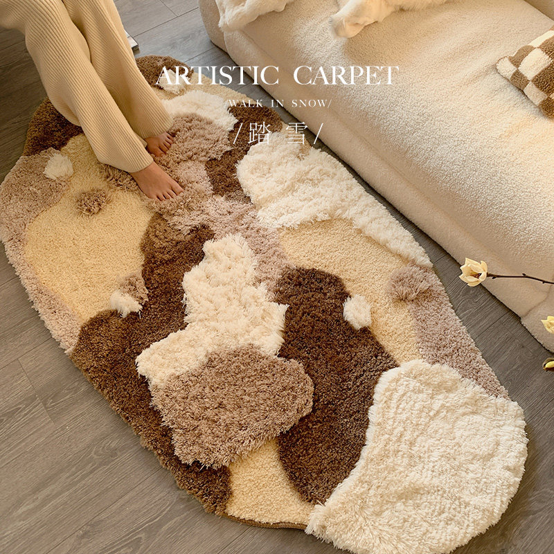 Bedroom room bedside blanket living room sofa carpet