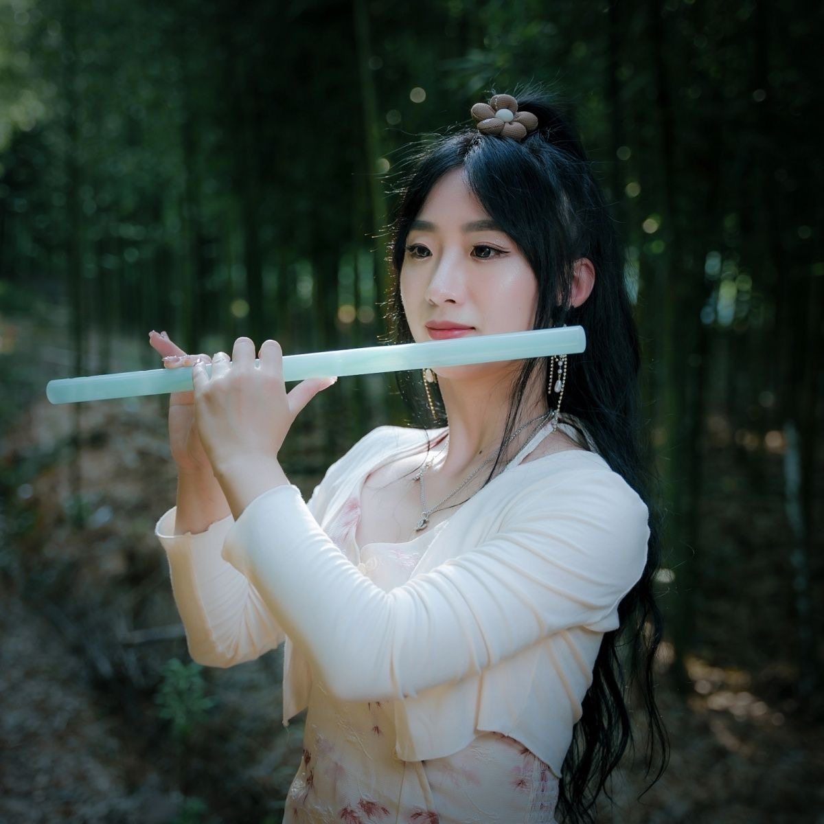 笛子古风道具摄影拍照走秀仿玉笛儿童成人cos乐器汉服古装配饰,淘宝优惠券,粉丝福利购,淘宝优惠卷