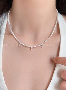 施家珍珠项链女轻奢小众高级感双